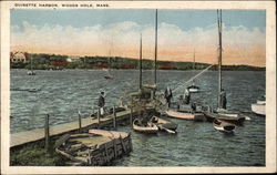 Quisette Harbor Woods Hole, MA Postcard Postcard