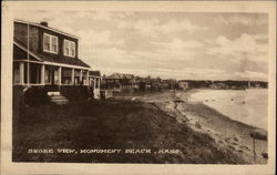 Shore View Monument Beach, MA Postcard Postcard