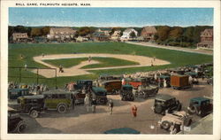 Ball Game Falmouth Heights, MA Postcard Postcard