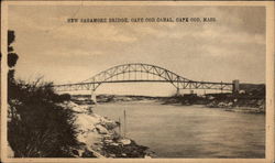 New Sagamore Bridge, Cape Cod Canal Postcard