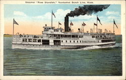 Steamer "Rose Standish, Nantasket Beach Line Cape Cod, MA Postcard Postcard