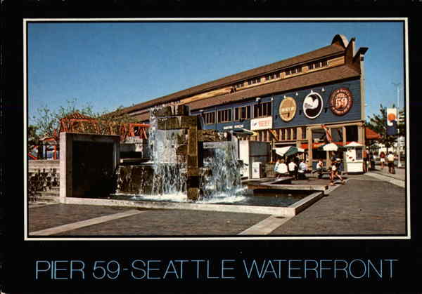 Pier 59 - Seattle Aquarium Washington Color by Bob Schmidt