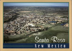 Aerial View of Town Santa Rosa New Mexico Bruce Finchum