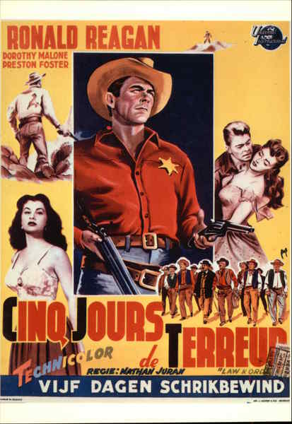 Cinq Jours de Terreur Starring Ronald Reagan Movie and Television Advertising