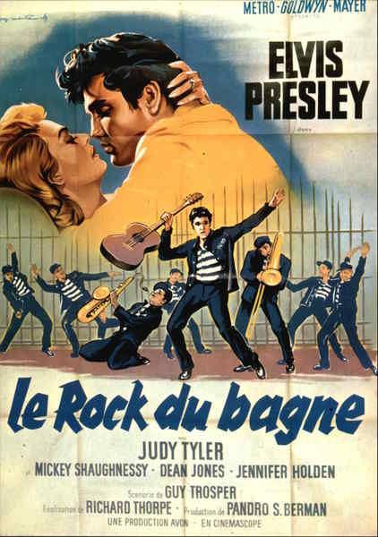 Le Rock du Bagne Starring Elvis Presley Movie and Television Advertising