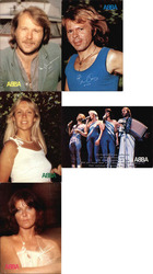 Lot of 5 ABBA Postcards from Korea Postcard