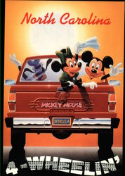 4-Wheelin' - North Carolina Postcard