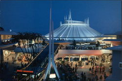 Space Mountain Spectacular - Disneyland Postcard