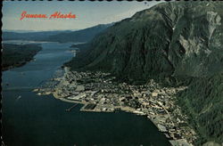 Aerial View of Juneau Alaska Postcard Postcard