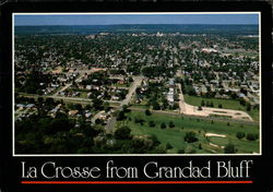 View from Grandad Bluff La Crosse, WI Postcard Postcard