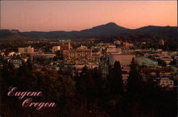 Downtown from Skinners Butte Eugene, OR Postcard Postcard