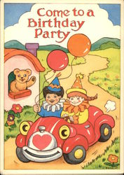 Come to a Birthday Party Postcard