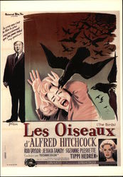 Les Oiseaux by Alfred Hitchcock Postcard