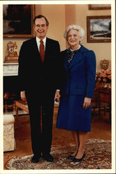 The President and Mrs Bush Postcard
