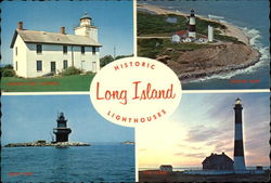 Historic Long Island Lighthouses Postcard