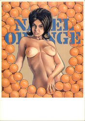 Miss Naval Orange Risque & Nude Mel Ramos Postcard Postcard