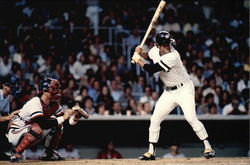 Lou Piniella At Bat Postcard