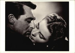 Cary Grant and Ingrid Bergman, Notorious, 1946 Movie and Television Advertising Postcard Postcard