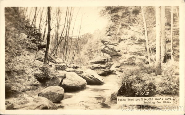 Sphinx Head Profile, Old Man's Cave Logan Ohio