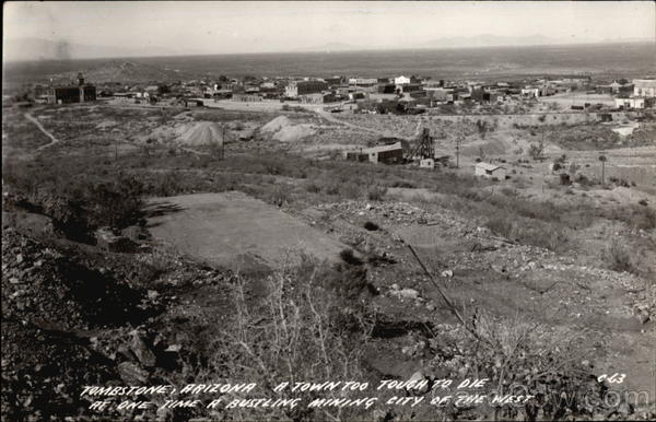 View of Tombstone from Above Arizona