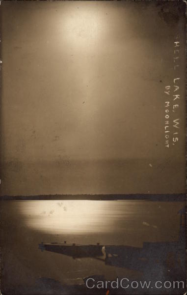 Shell Lake by Moonlight Wisconsin