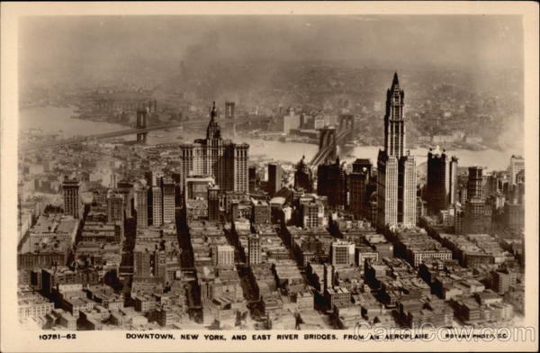 Downtown and East River Bridges New York