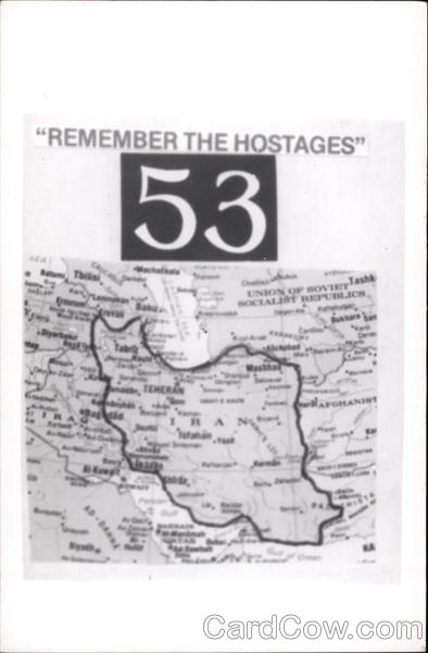 Map of Iran - Remember The Hostages 53 Middle East