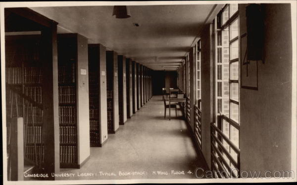 Cambridge University Library: Typical Book Stack, Floor 4 United Kingdom