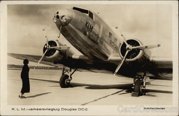 K.L.M. Verkeersvliegtuig Douglas DC-2 Aircraft