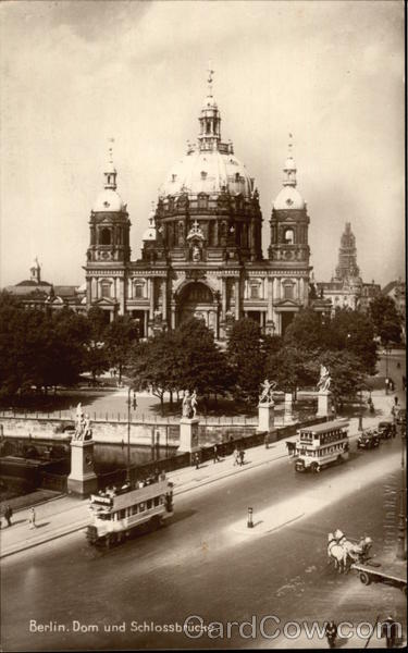 Berlin Dam and Schlossbrucke Bridge Germany