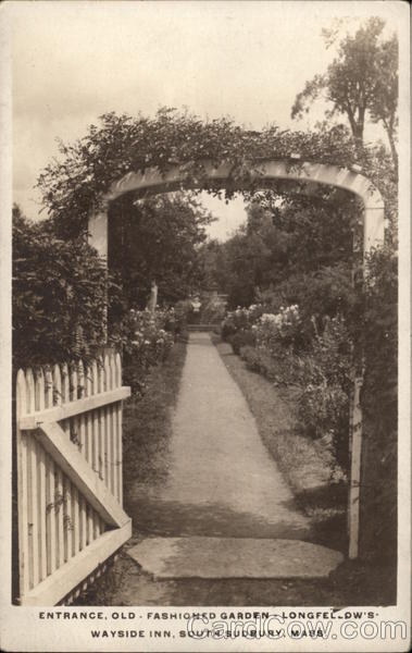 Entrance, Old-Fashioned Garden - Longfellow's Wayside Inn Sudbury Massachusetts