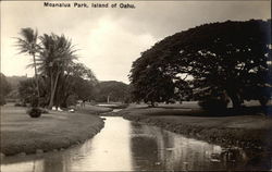 Noanalua Park, Island of Oahu Postcard