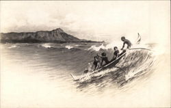 Outrigger Canoe Postcard