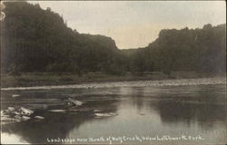 Landscape Near Mouth of Wolf Creek Below Letchworth Park Postcard