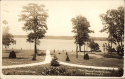 View from Piazza, Lake Ronkonkoma New York Postcard Postcard