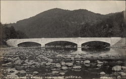 Mohawk Trail Bridge Across the Deerfield Shelburne, MA Postcard Postcard