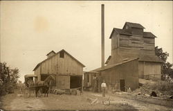 Farm Scene Postcard