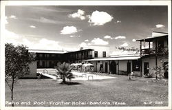 Patio & Pool - Frontier Hotel Postcard