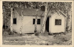 Cabin at Chub Lake Resort Postcard
