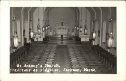 St. Antony's Church, Intérieur de l'église Postcard