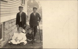 Four Children Postcard