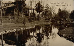 Trout Reserve Shell Lake, WI Postcard Postcard