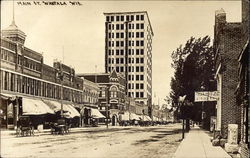 Main Street Waupaca, WI Postcard Postcard