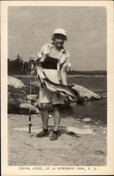 Dorval Lodge at Verendrye Park Postcard