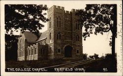 The College Chapel Fairfield, IA Postcard Postcard