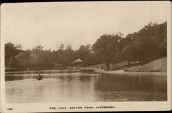 Sefton Park - The Lake Liverpool, England Merseyside Postcard Postcard