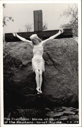 The Crucifixion - Shrine of St. Joseph of the Mountains Postcard