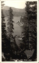 Big Bear Lake from Above California Postcard Postcard