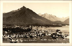 View of Town and Harbor Postcard