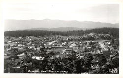 Bird's Eye View Roslyn, WA Postcard Postcard